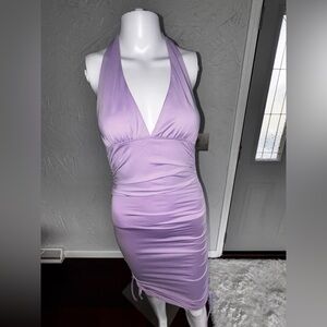 Princess Polly Lilac Backless Dress-Size 4